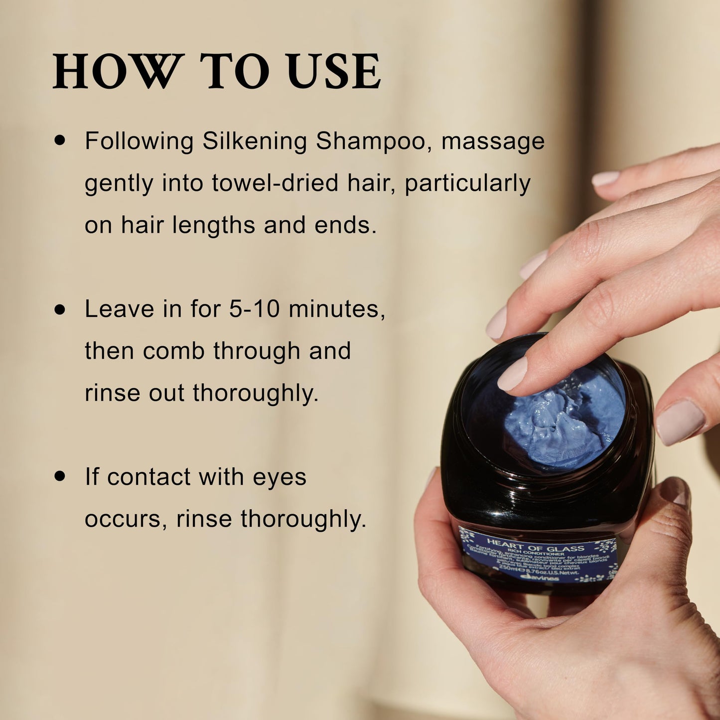 Davines Heart of Glass Rich Conditioner for Blonde Care, 8.76 oz.