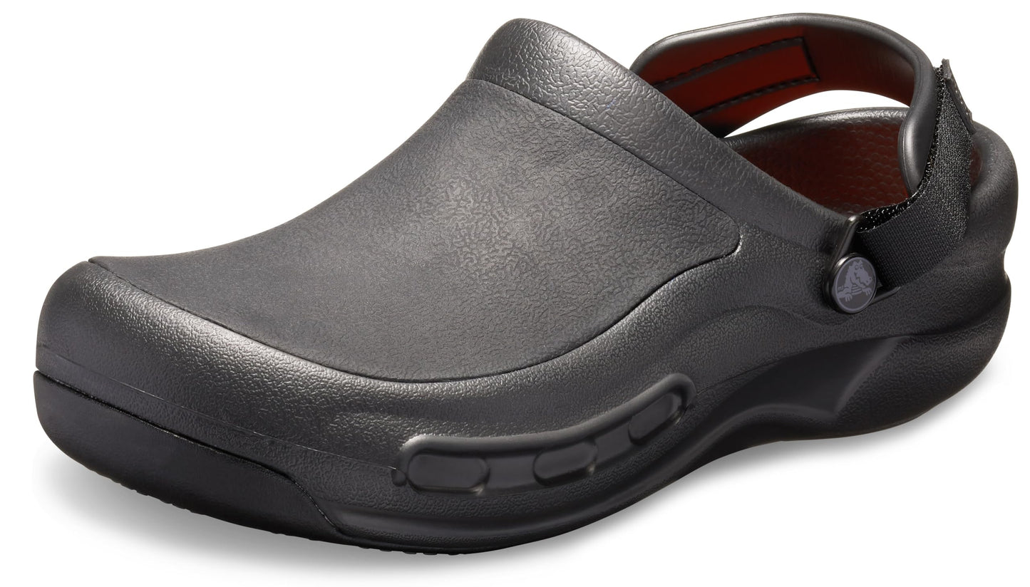 Crocs Unisex-Adult Bistro Pro LiteRide Clog, Slip Resistant Work Shoes, Black, 5 Men/7 Women