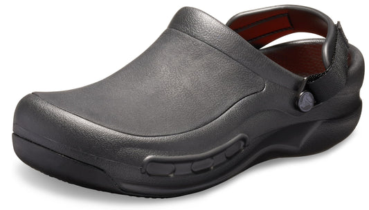 Crocs Unisex-Adult Bistro Pro LiteRide Clog, Slip Resistant Work Shoes, Black, 5 Men/7 Women