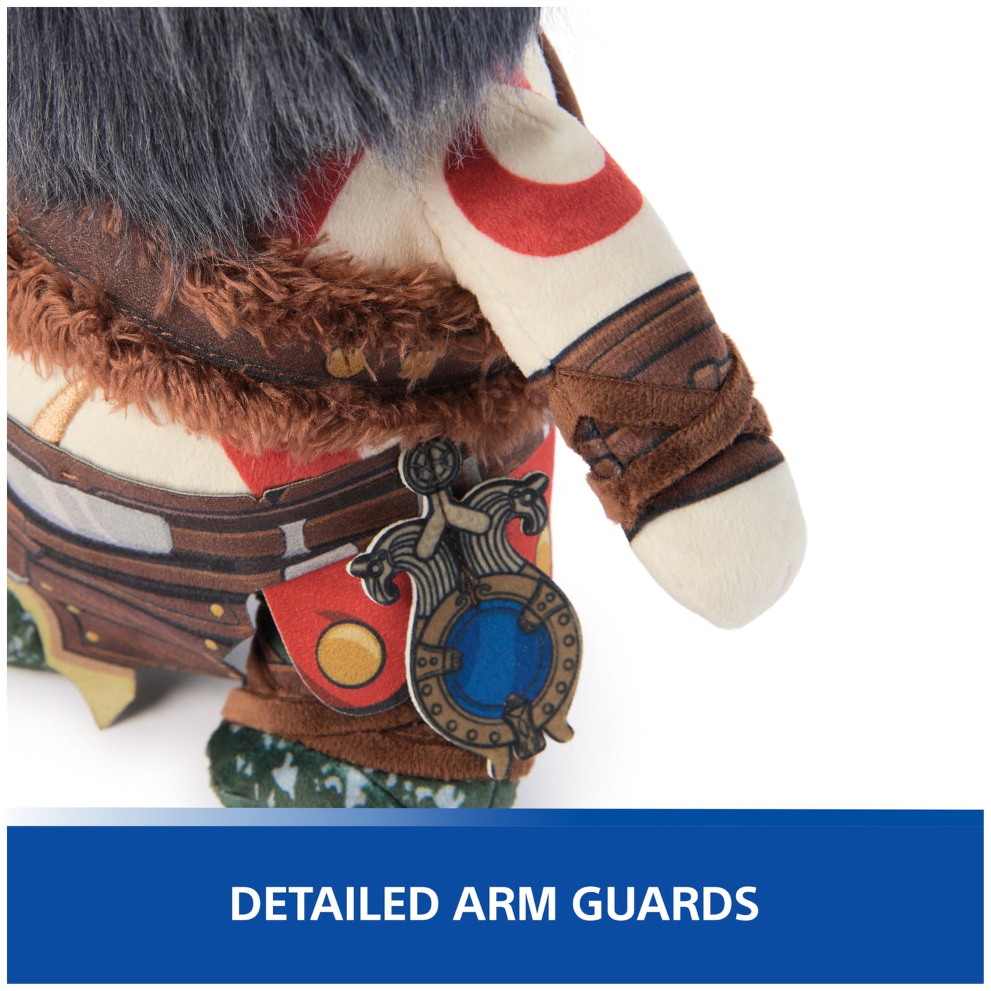 PlayStation, God of War Ragnarok, Premium 10-Inch Kratos Collector Grade Plush Toy, Cute Plushies and Kids Toys for PS5 Fans of All Ages
