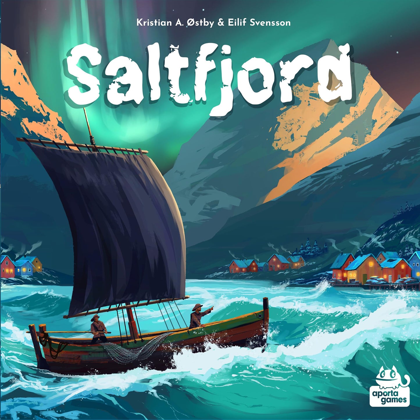 Saltfjord Board Game - Dice Drafting, Fishing and Village Expansion Strategy Game Set in 19th Century Norway, Ages 14+, 1-4 Players, 60 Minute Playtime, Made by Aporta Games