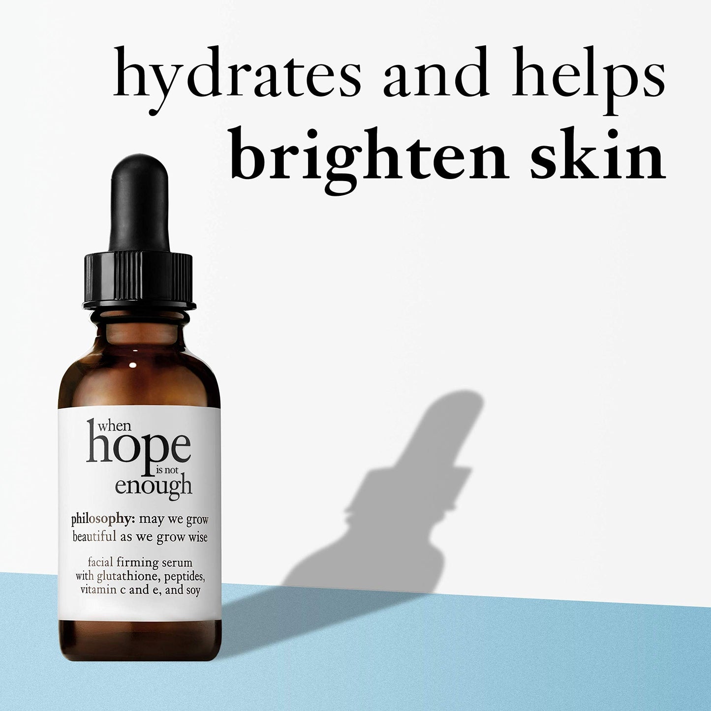philosophy when hope is not enough facial firming serum - with vitamins C, E & hyaluronic acid - revitalizes dull complexion while reducing the look of fine lines and wrinkles - 1 fl oz