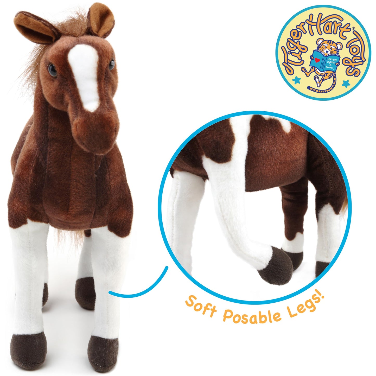 VIAHART Hanna The Horse - 16 Inch Stuffed Animal Plush - by Tiger Tale Toys