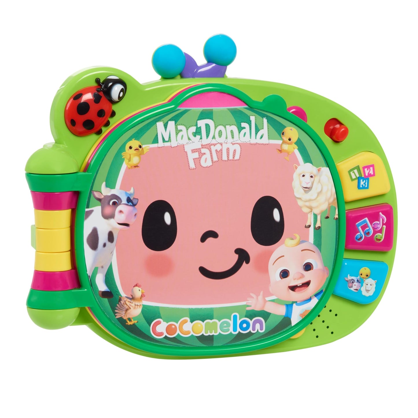 CoComelon Learning Book Interactive Toy for Toddlers with 3 Learning Modes, Music, Numbers, Animal Sounds, 50 Learning Phrases, Officially Licensed Kids Toys for Ages 18 Month, Gifts and Presents