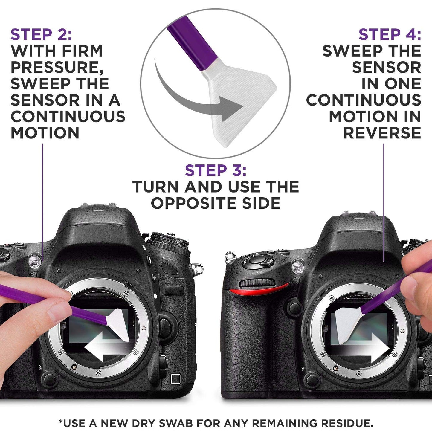 Altura Photo Professional Full Frame Sensor Cleaning Kit - Camera Cleaning Kit for FF DSLR & Mirrorless Cameras - w/Sensor Cleaning Swabs & Case, Works as Camera Lens Cleaning Kit, Sensor Cleaner