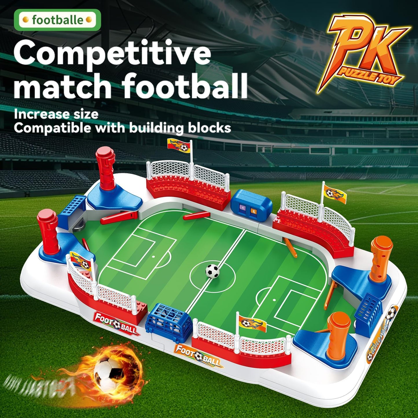 ZYYBQW - Mini Foosball Table, Soccer Board Game for Kids 3 4 5 6 7 8-12 Years Old Birthday Gifts Pinball Machine for Soccer Games Family Party Decoration for