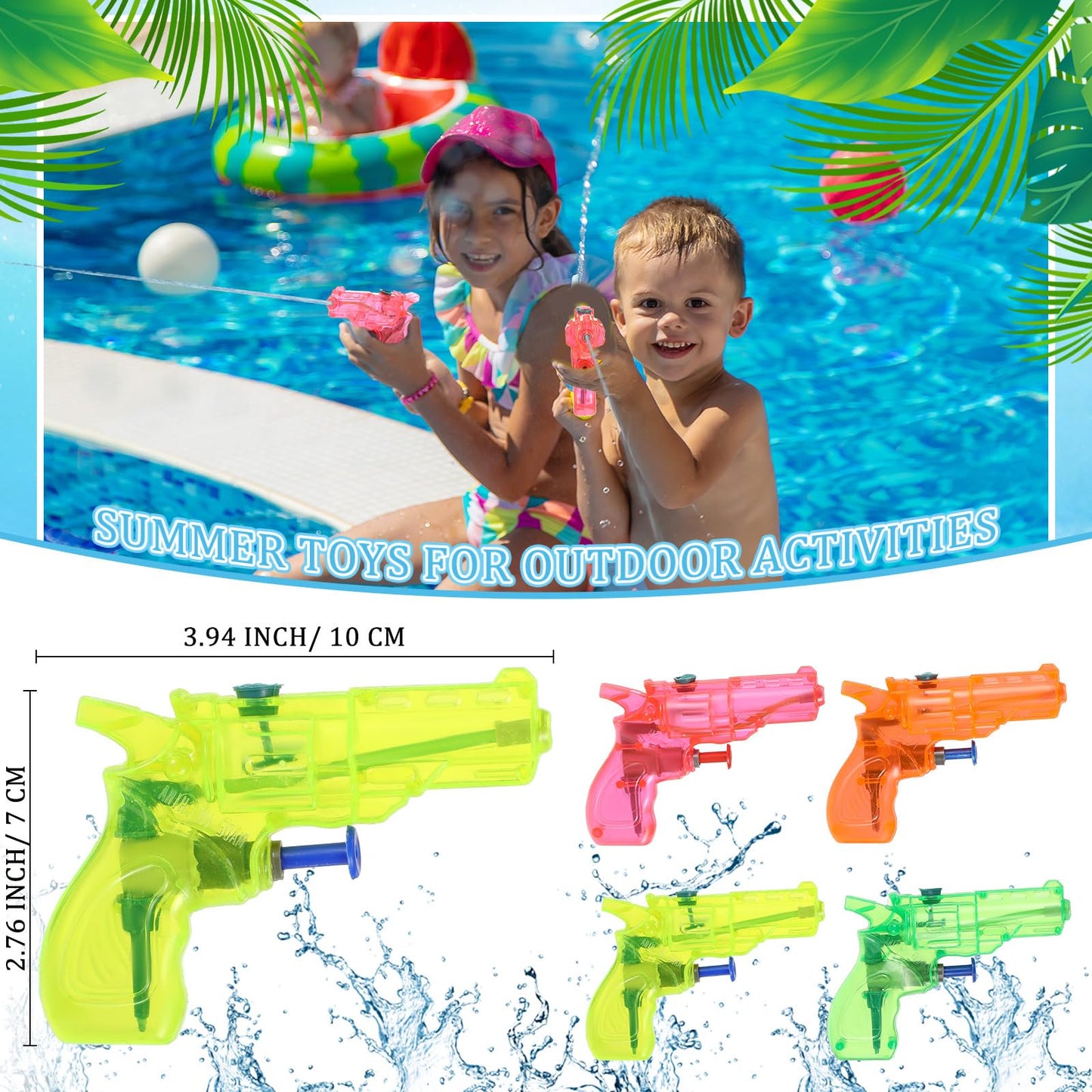 Threan 144 Pcs End of Year Students Gifts from Teacher Bulk Beach Party Favors Include Sand Buckets Bulk Beach Balls Shovels Sunglasses Water Gun Blessing Card for Summer Party Favors(Elliptical)