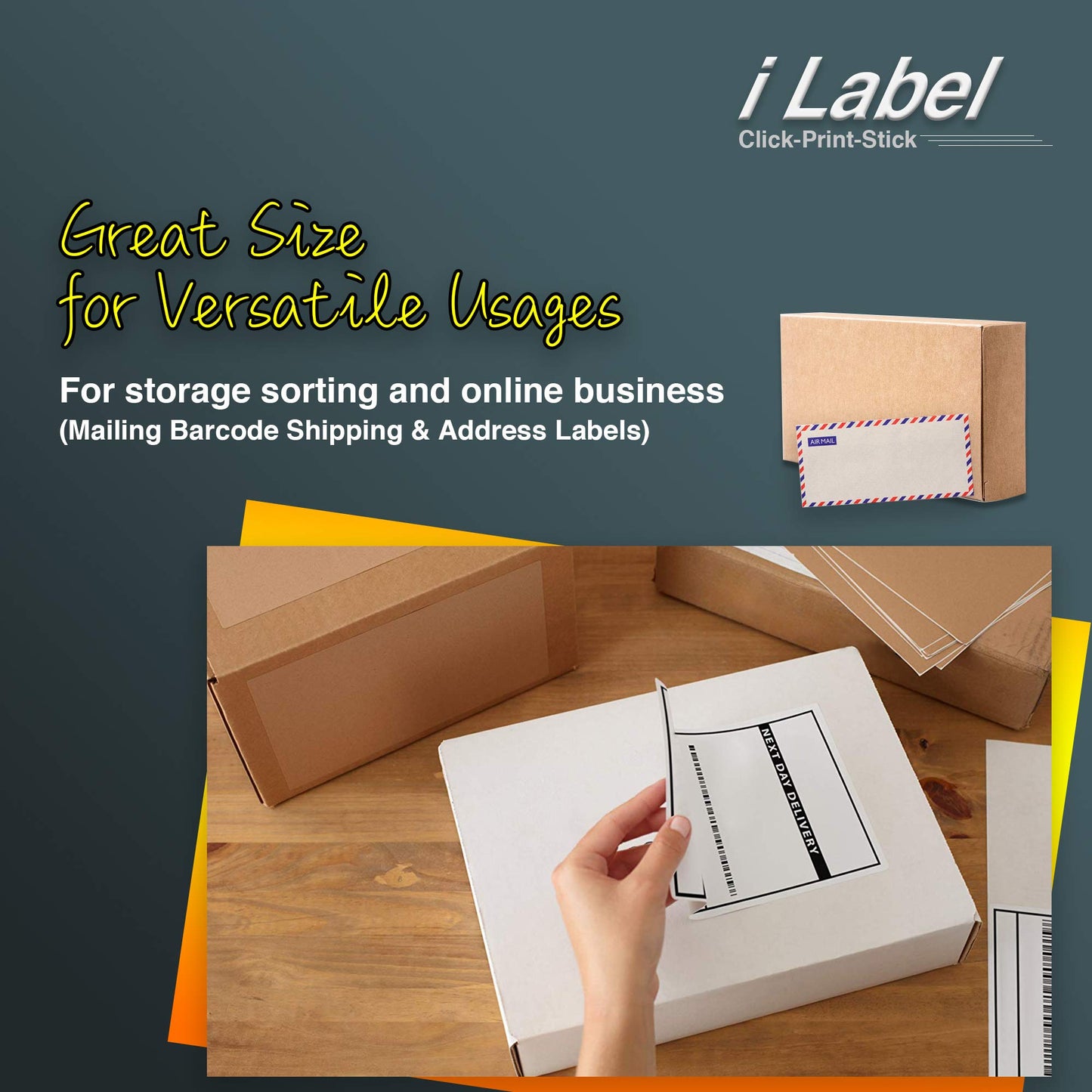 8.5" x 11" Full Sheet Label Sticker Paper for Laser & Inkjet Printers[600 Sheets,600 Labels]