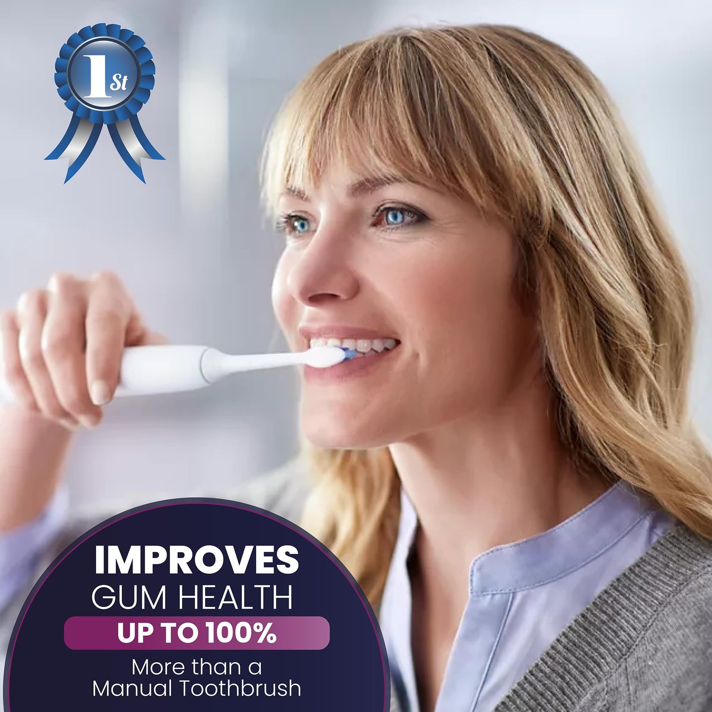 PHILIPS Sonicare ProtectiveClean Electric Toothbrush with Plaque Control Brush Head, Rechargeable Sonicare Toothbrush with Pressure Sensor, Phillips Sonic Toothbrush, Gum Health Brush Head