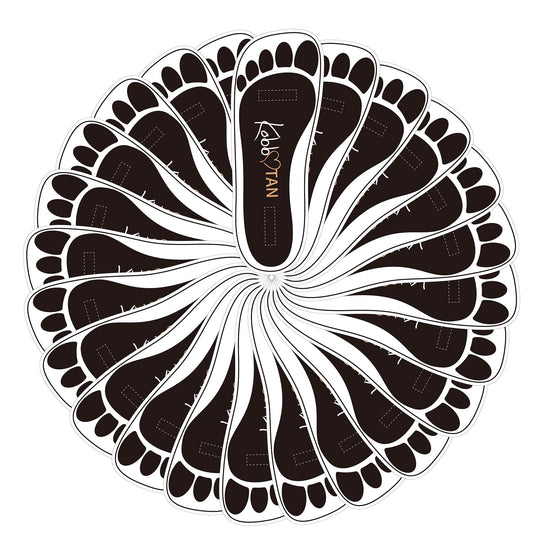 120 Pairs(240feets) Spray Tan Feet Pads in Black For Sunless Spray Tanning