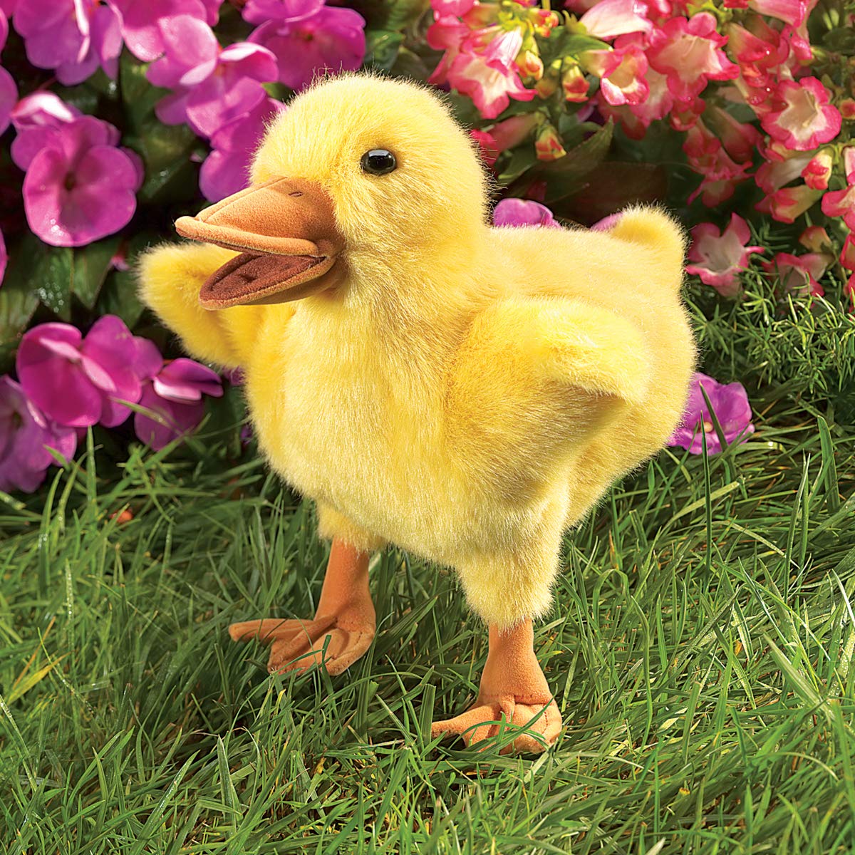 Folkmanis Puppets Duckling Hand Puppet, Yellow