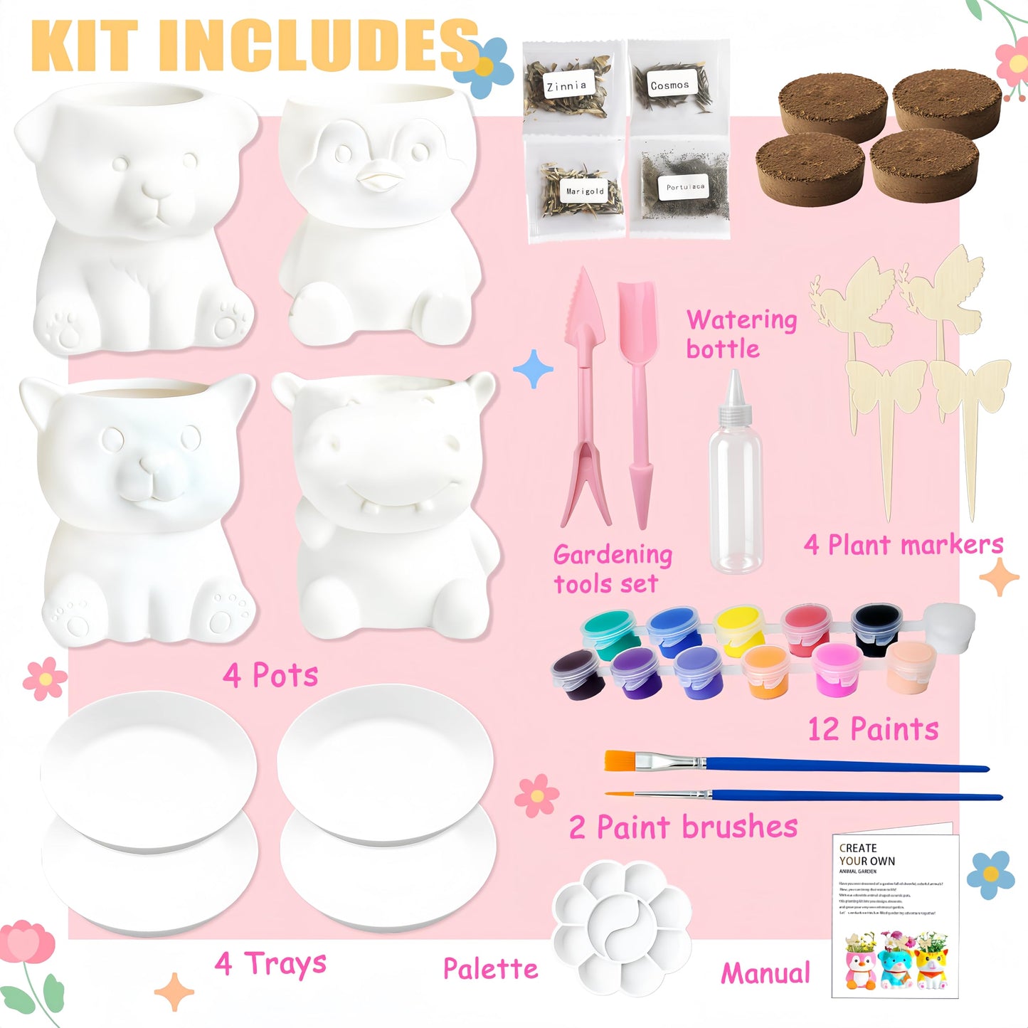 yasest Paint & Plant Flower Gardening Kit (XZZTZ01)