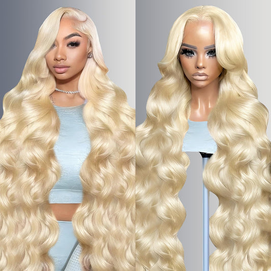 30 Inch 613 13x6 Lace Front Wig Human Hair 200 Density Blonde Wig Human Hair 613 HD Lace Frontal Wig Human Hair 13x6 Blonde Lace Front Wigs Human Hair Pre Plucked 613 Blonde Human Hair Wig for Women