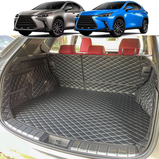 7DEEKEI Cargo Mat for 2022-2025 New Lexus NX250 NX350 NX350H Trunk Mat ＆ Rear Backrest Mat Cargo Liners Lexus NX All Weather Waterproof Accessories