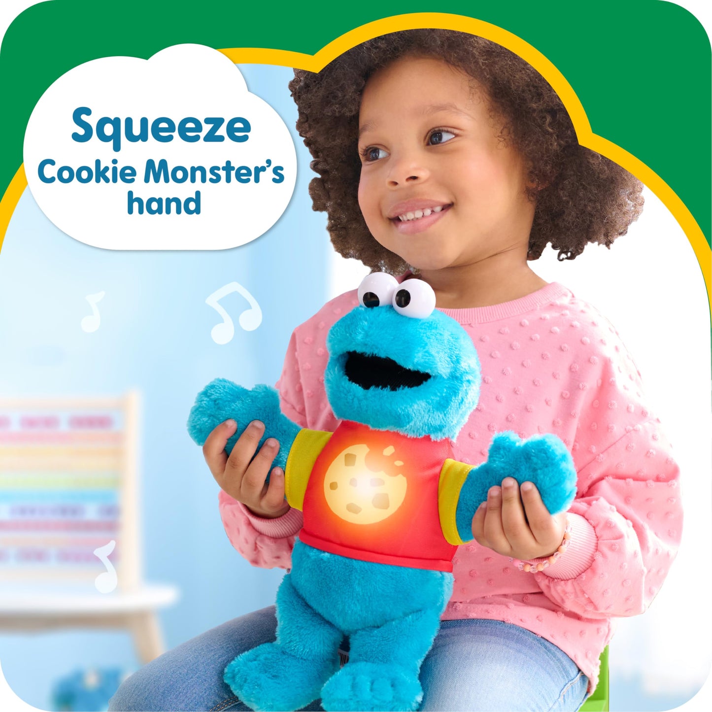 Sesame Street Sing Along Plush Cookie Monster, Kids Toys for Ages 18 Month, Gifts and Presents