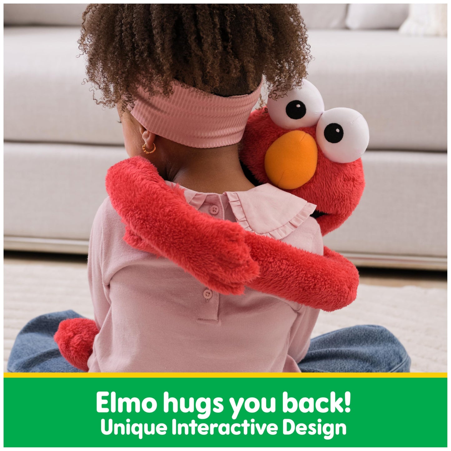 GUND Sesame Street Official Elmo Hug-a-Moves Plush, Plush Muppet, Sensory Toy, Premium Plush Toy for Ages 1 & Up, Red, 14”