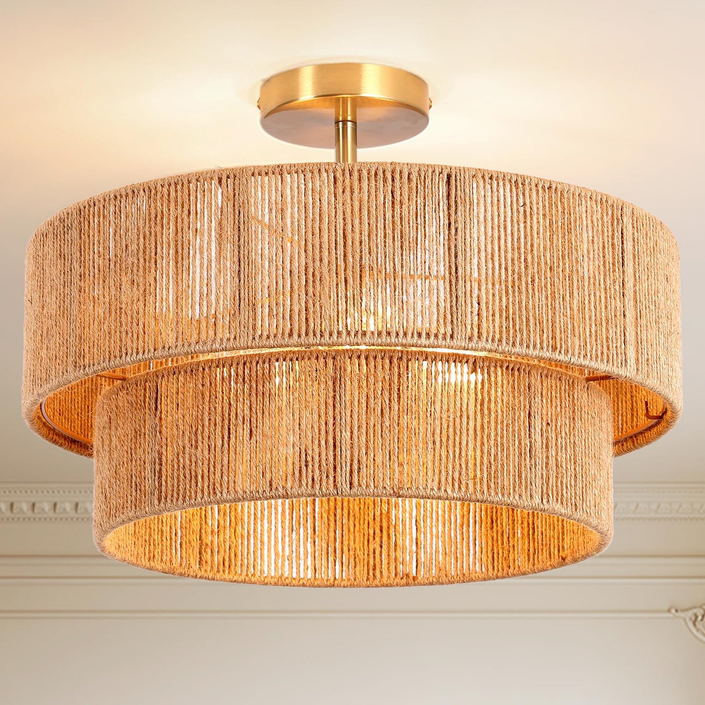 Lornwick Hemp Rope (18 inch, Ceiling Light)