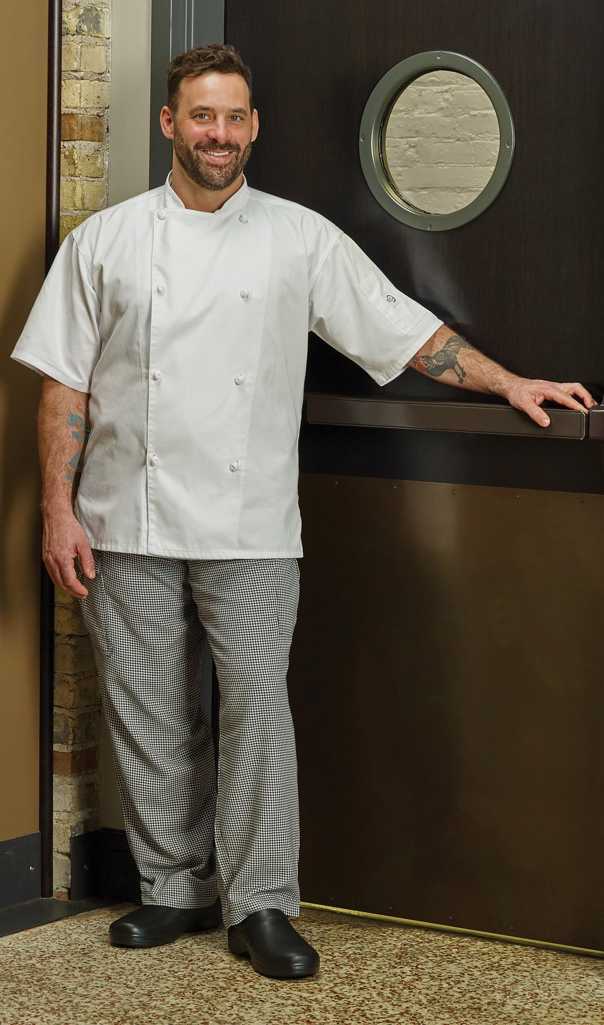Mercer Culinary Unisex Adult Traditional Neck Chefs-jackets, White, Medium US