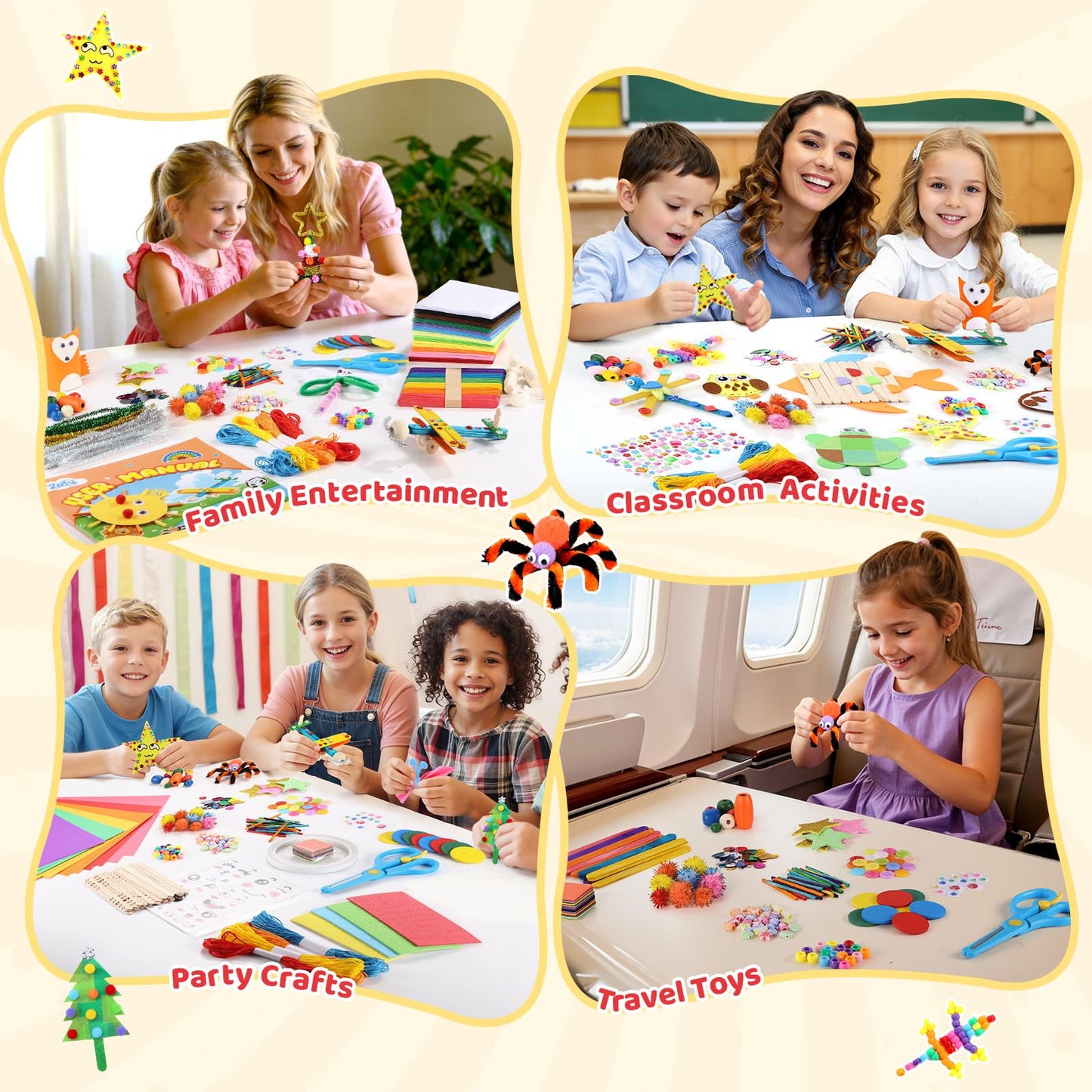 Zefy 3847+ Pcs Arts and Crafts Supplies