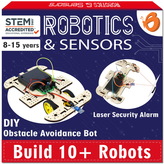 Butterfly Edufields 10in1 STEM Robotics Kit for Kids 8-14, Electronics and Engineering Circuit Board, Science Kit for Ages 12-14
