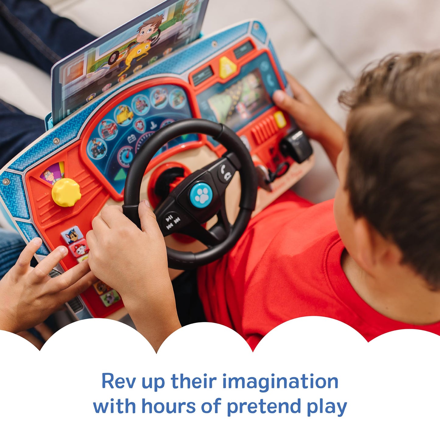 Melissa & Doug PAW Patrol Rescue Mission Wooden DashboardKids Activity Board, Toddler Sensory Toys, Pretend Play Driving Toy, PAW Patrol Toys for Kids Ages 3+