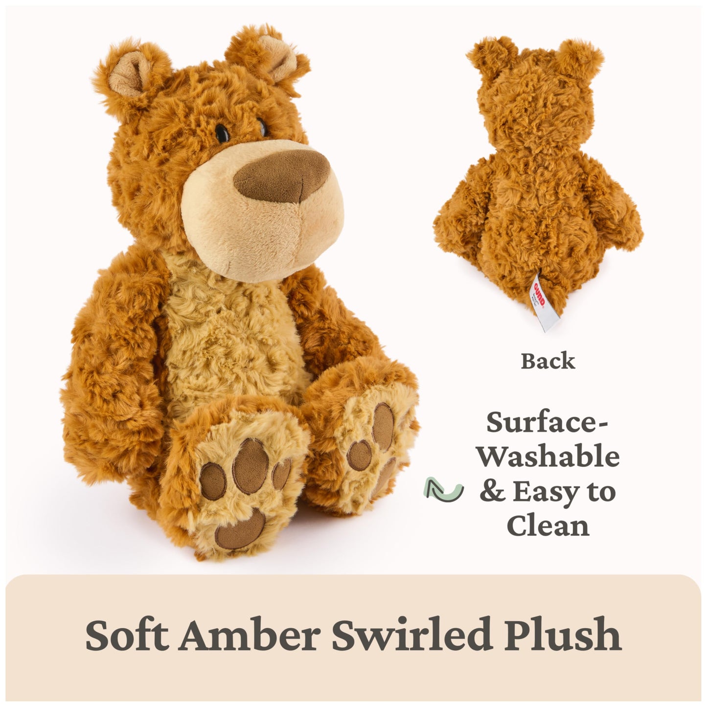 GUND Bexley Teddy Bear, Premium Teddy Bear Stuffed Animal for Ages 1 and Up, Brown, 12”