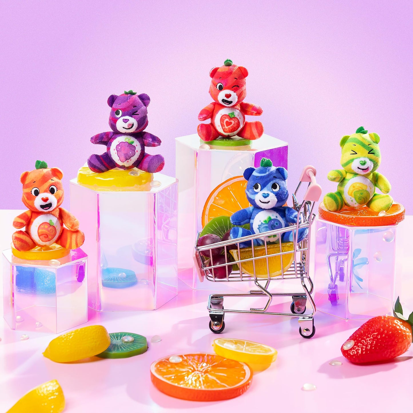 Micro Teenies Care Bears Fruit Friends 5-Pack
