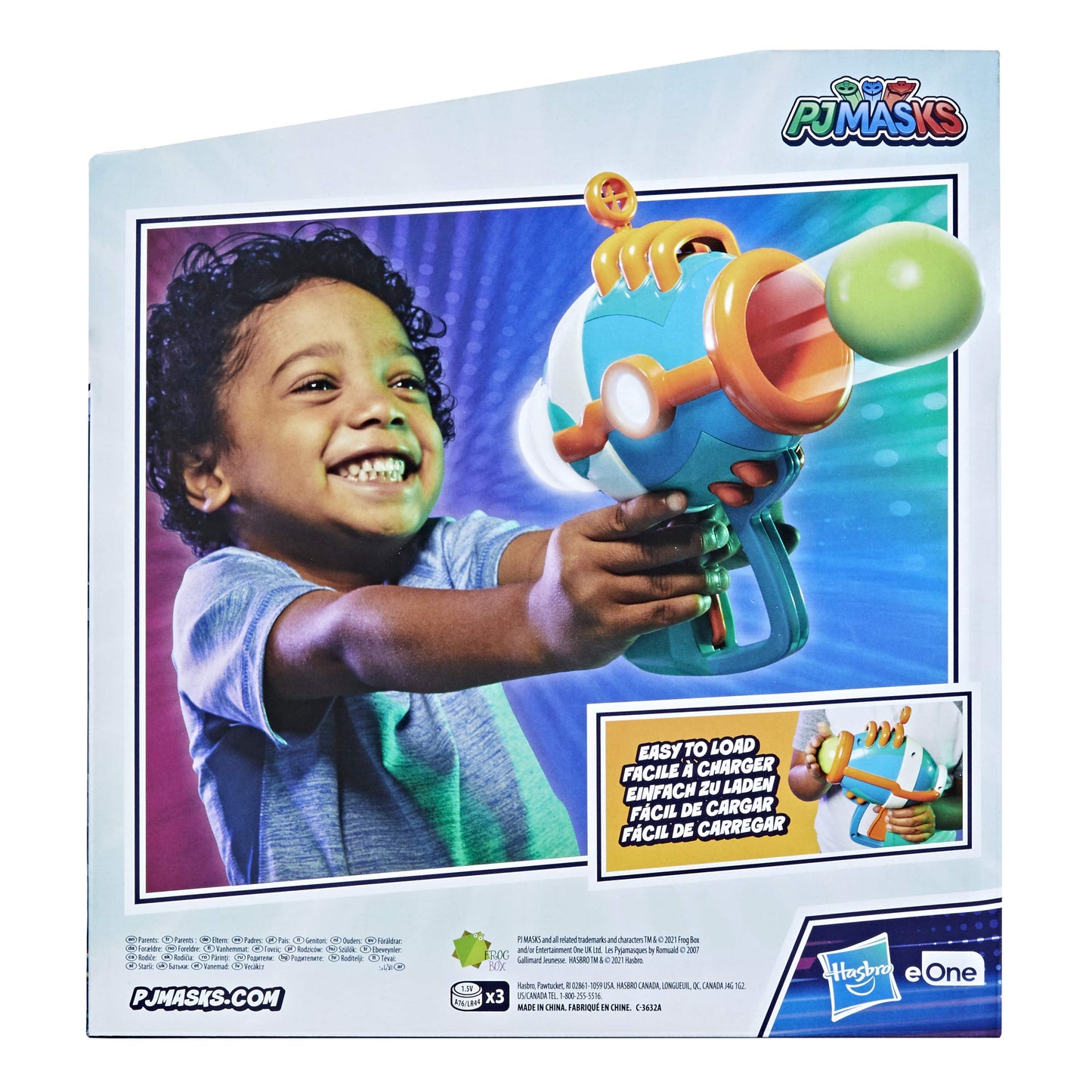 PJ Masks Romeo Blaster Preschool Toy, Easy to Use Plastic Ball Launcher for Kids Ages 3 and Up