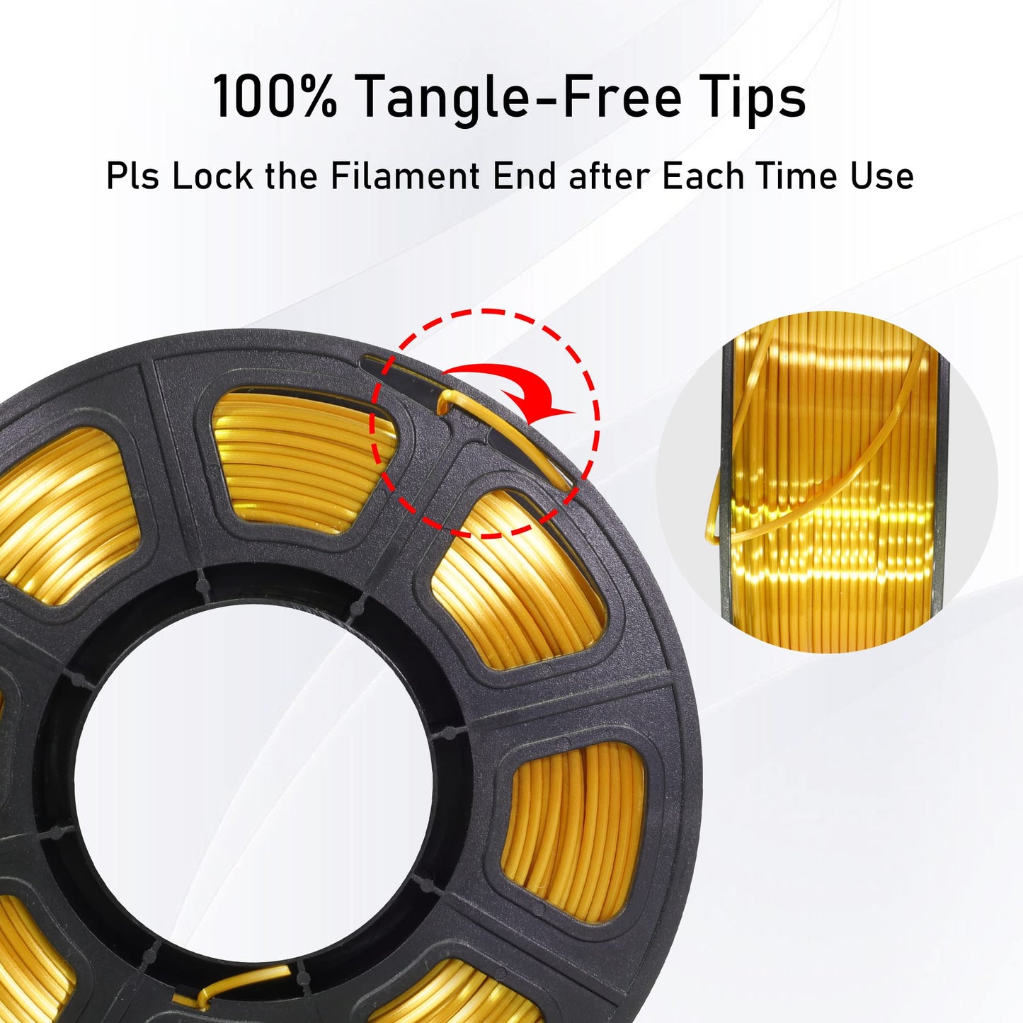 Shiny Silk Gold Silver Copper PLA Filament Bundle, 1.75mm 3D Printer Filament, Each Spool 0.5kg, 3 Spools Pack, with One 3D Printer Remove or Stick Tool MIKA3D