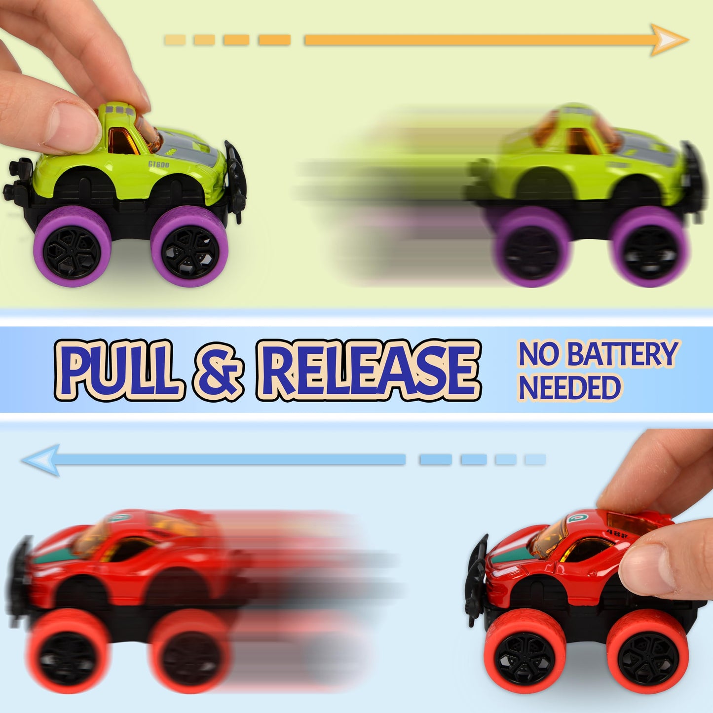 Neureyte 32 Pack Die-cast Mini Monster Truck for Boys and Girls,Pull Back Alloy Trucks Toy,Mini Pull Back Cars,Die-cast Race Cars for Kids Party Favors