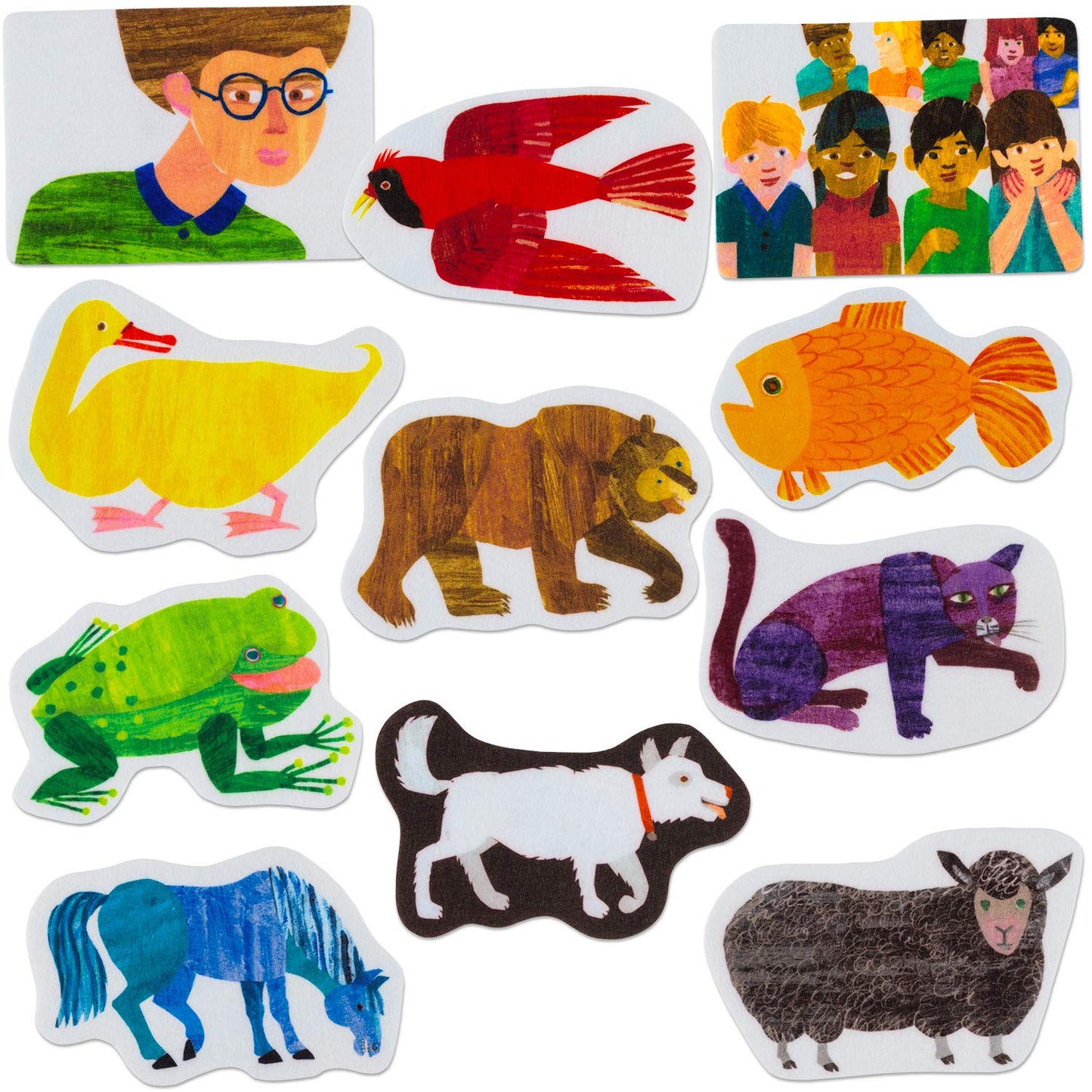 Little Folk Visuals LFF-229 Brown Bear Felt Figures for Flannel Board Stories