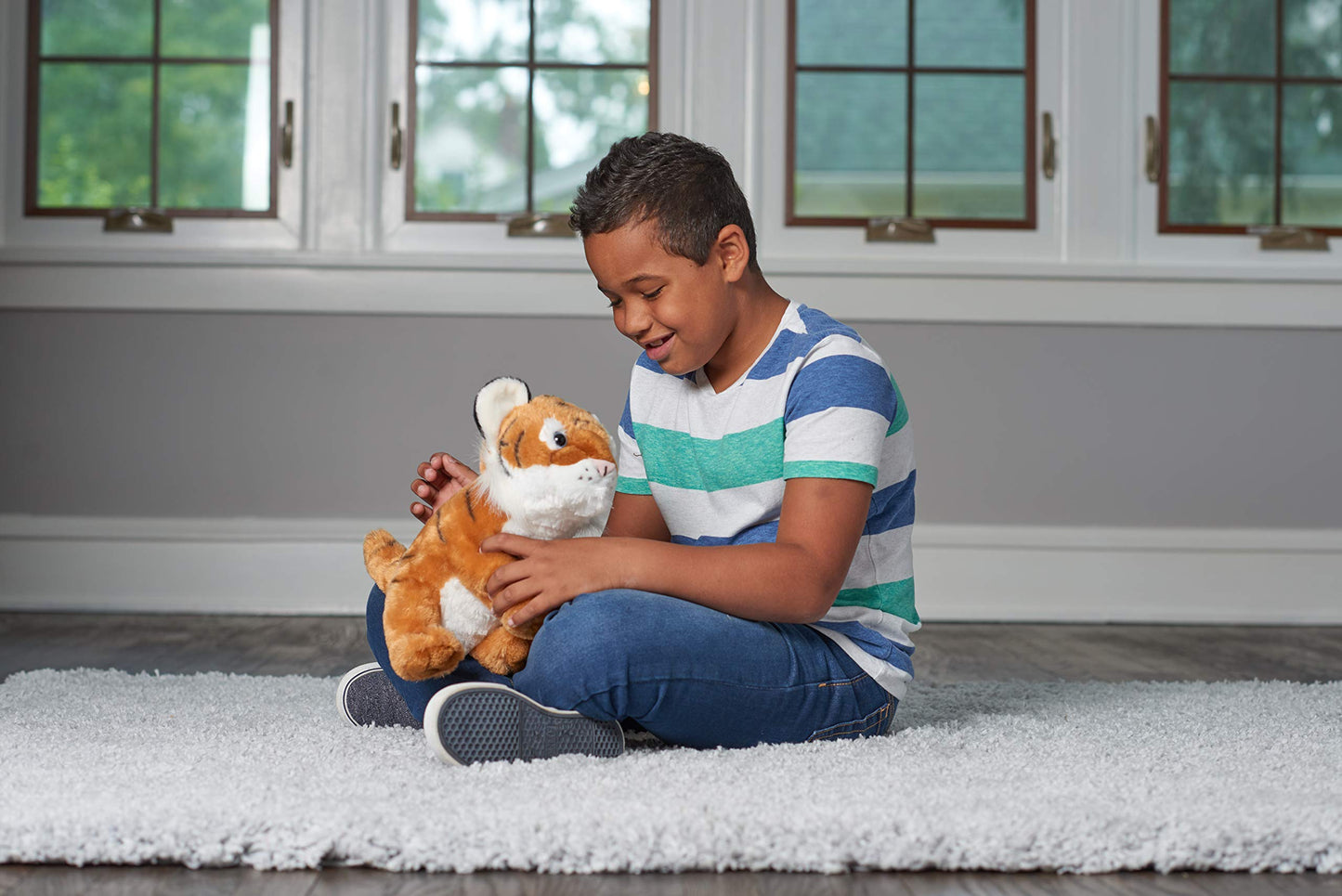 Wild Republic Tiger Cub Plush, Stuffed Animal, Plush Toy, Gifts for Kids, Cuddlekins 12 Inches
