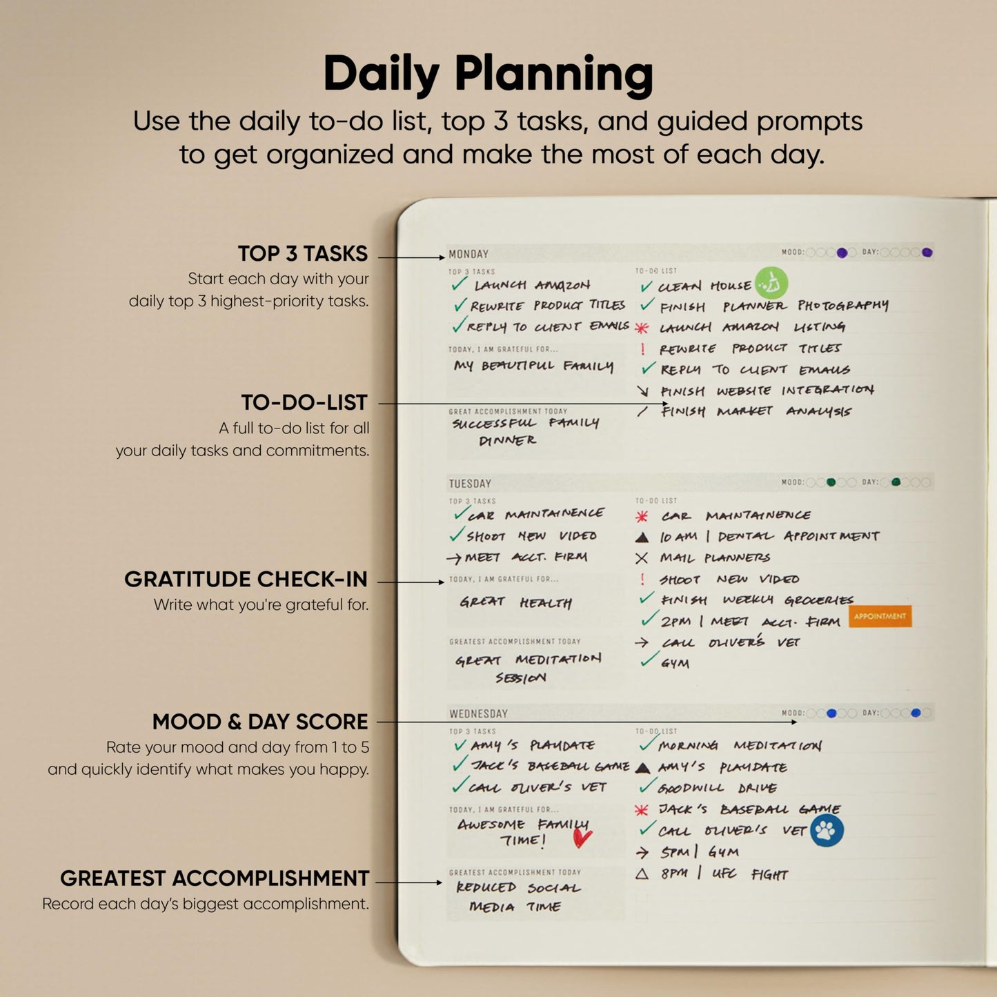 Undated, 2026 Planner, 8.5" x 11" - The #1 Productivity Planner to Achieve Your 2026 Goals - Planner 2026-2027 by PRODUCTIVITY STORE (A4, BLACK)