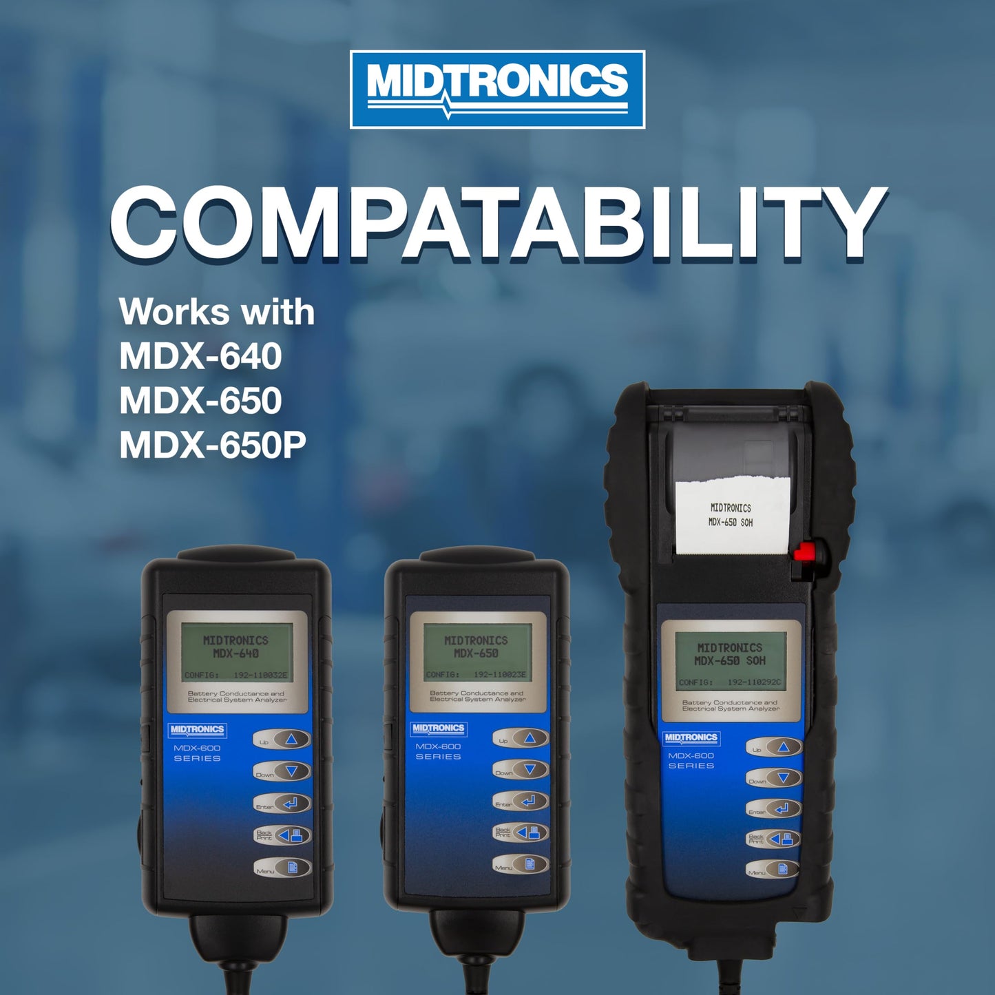 Midtronics A207 Clamp - Ships with one 4' Cable with Standard Metal Clamps