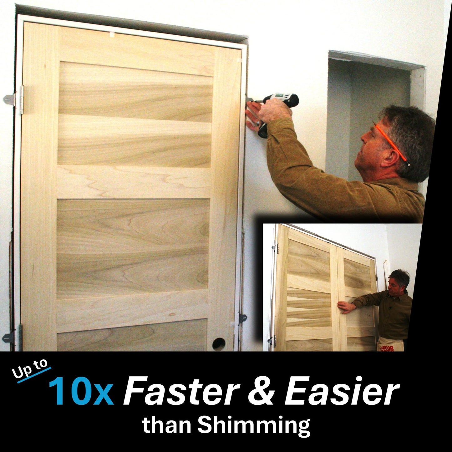 EXPR® Premium Door Install Kit - Max Strength (Secures Both Sides) | Official Door Stud® Bracket