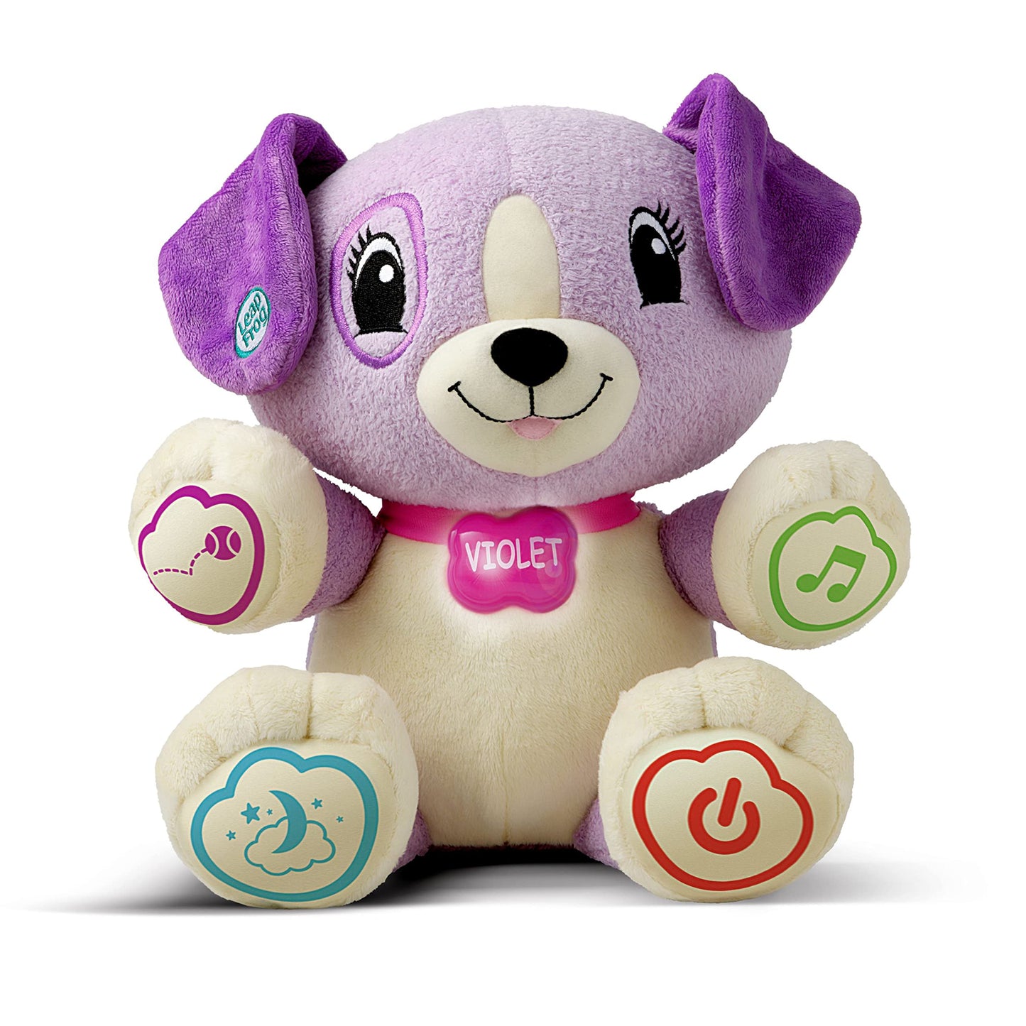LeapFrog My Pal Violet, Infant Plush Toy with Personalization, Music and lullabies, Learning Content for Baby to Toddler, Frustration Free Packaging, English Version