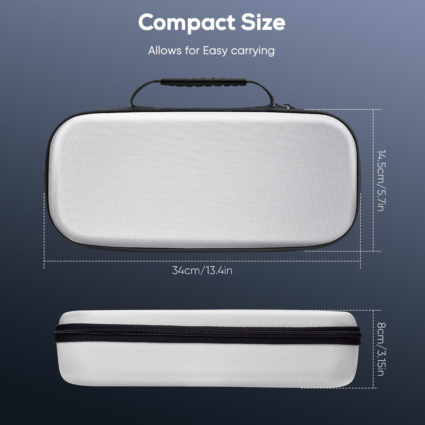 KOVA 10 in 1 Accessories Kit for Playstation Portal, Carrying Case & TPU Skin Cover with Kickstand for PS5 Portal Console, Travel Shell with 2* Screen Protector & 4* Thumb Grip for PS Portal Handheld, White