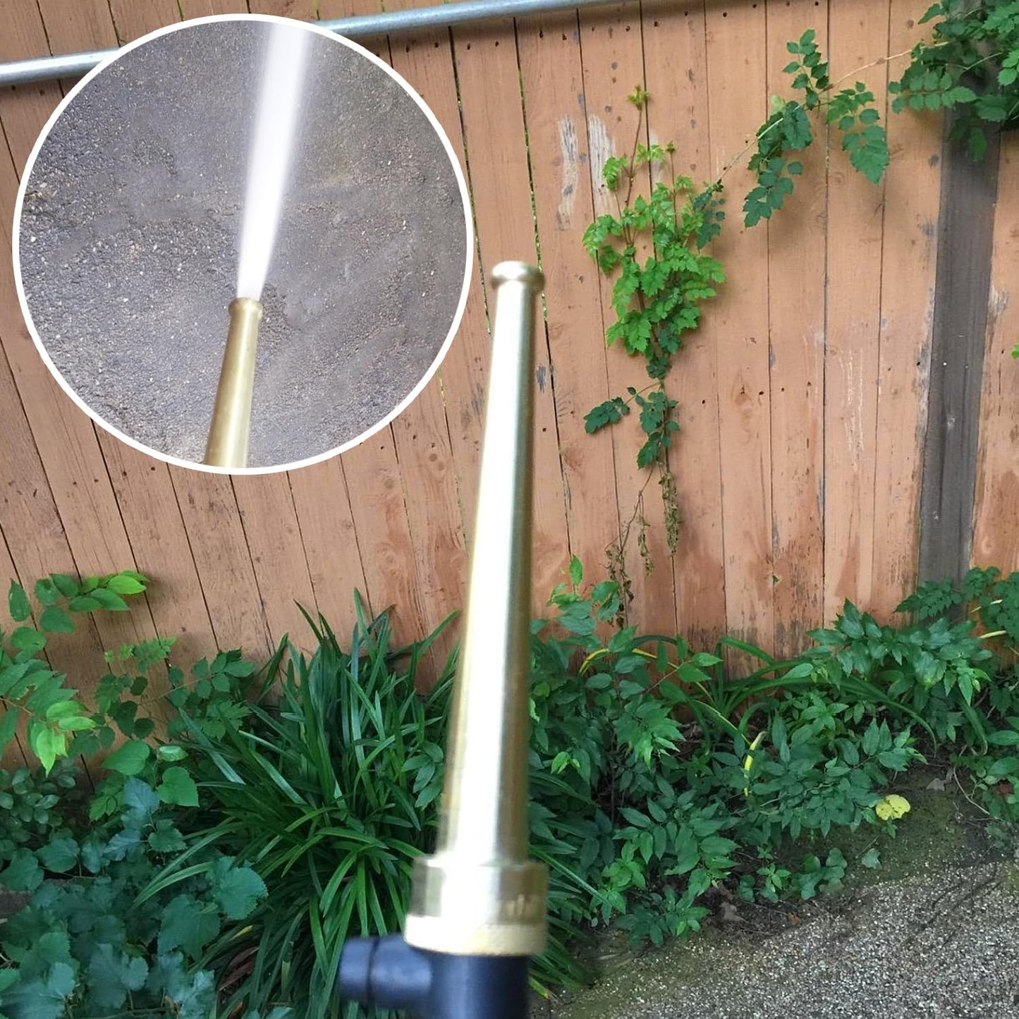 SAFBY Brass Fire Equipment, Plain Hose Nozzle, 2" NPSH (NPT), 12" Length, 9/16" Orifice (2" NPSH/NPT)