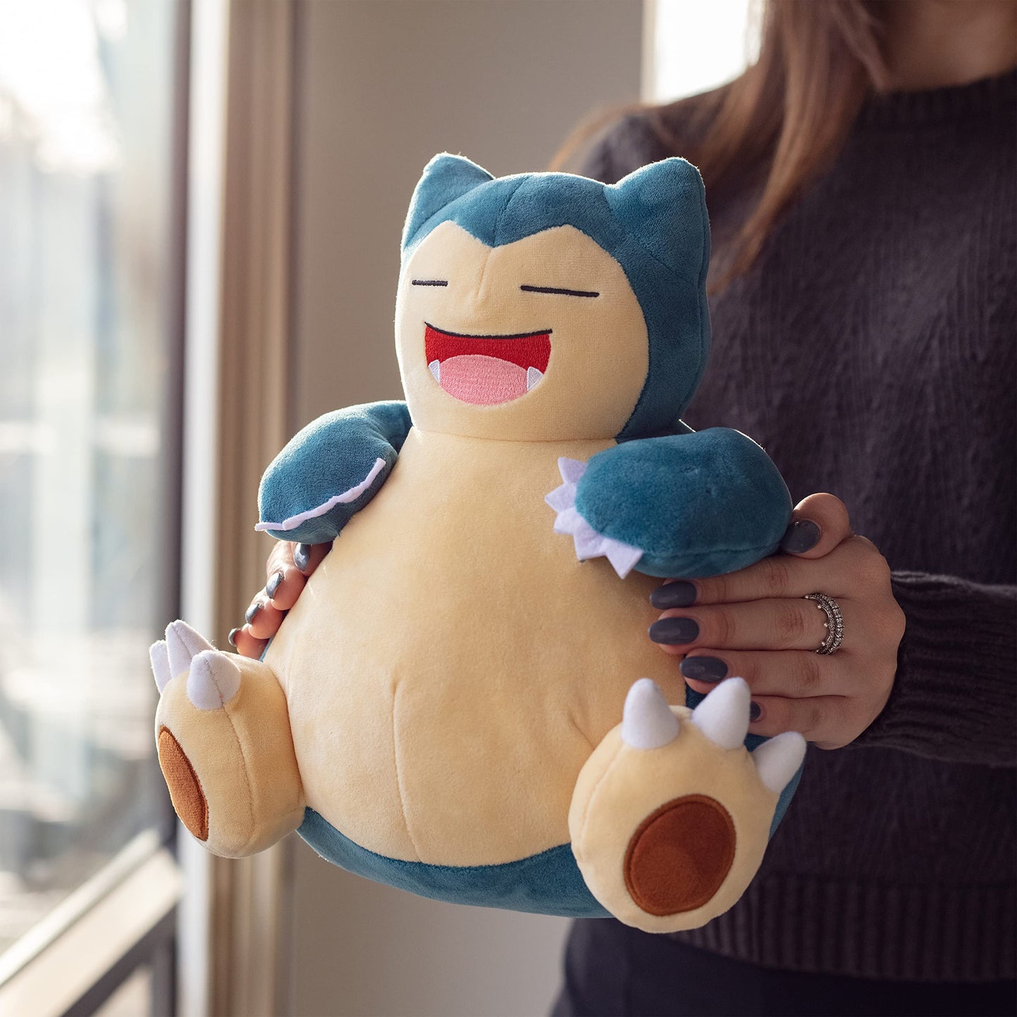 Pokemon 12" Large Snorlax Plush - Officially Licensed - Generation One - Authentic 12-inch Soft Stuffed Animal Toy Figure 2+