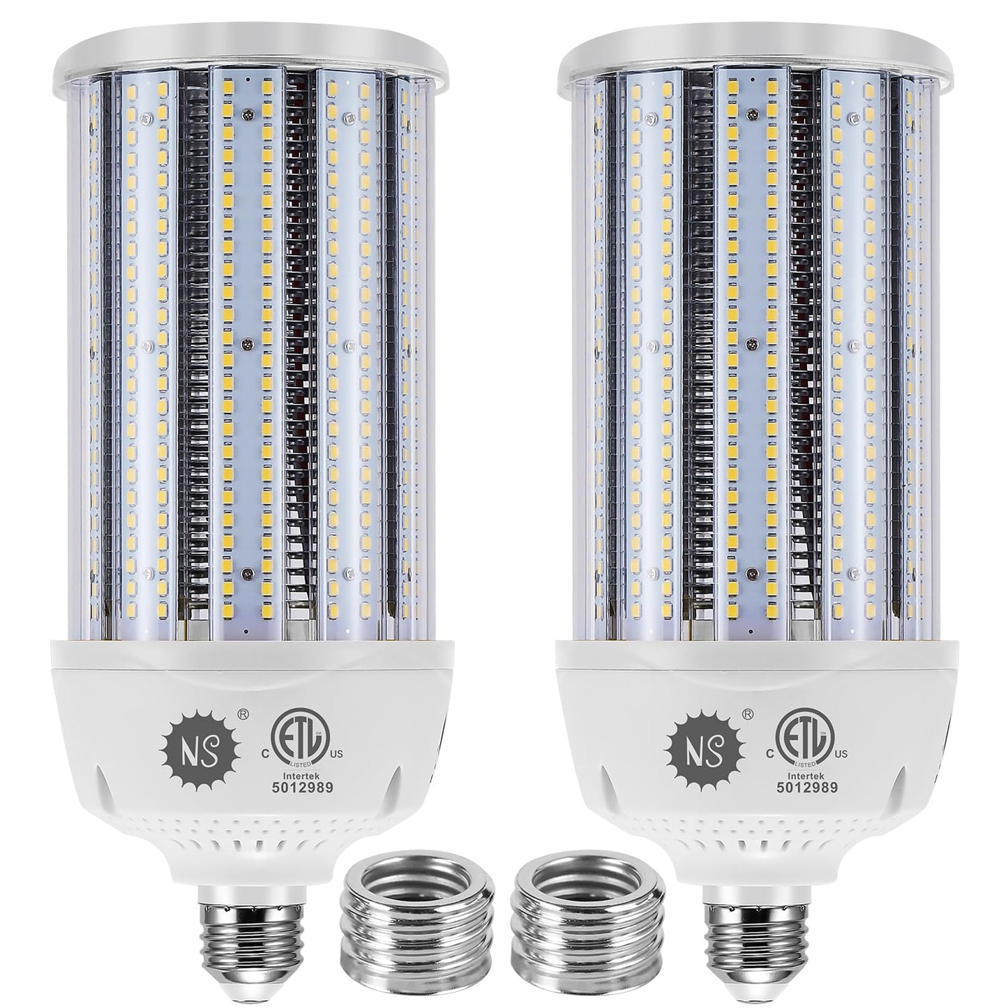 NS 2-Pack 120W LED Corn Bulbs,5000K,AC110-277V,18000lm,E26/E39 Base,LED Replacement Metal Halide HID CFL for Commercial Industrial Lighting Warehouse High Bay Light Fixture Garage Workshop