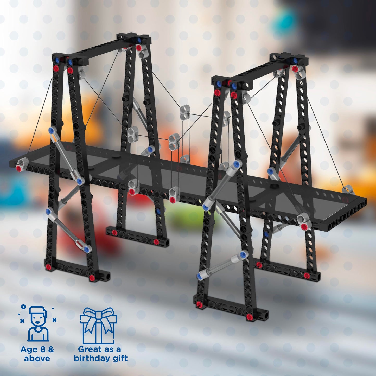 Thames & Kosmos Structural Engineering: Bridges & Skyscrapers, Blue (625414), Small