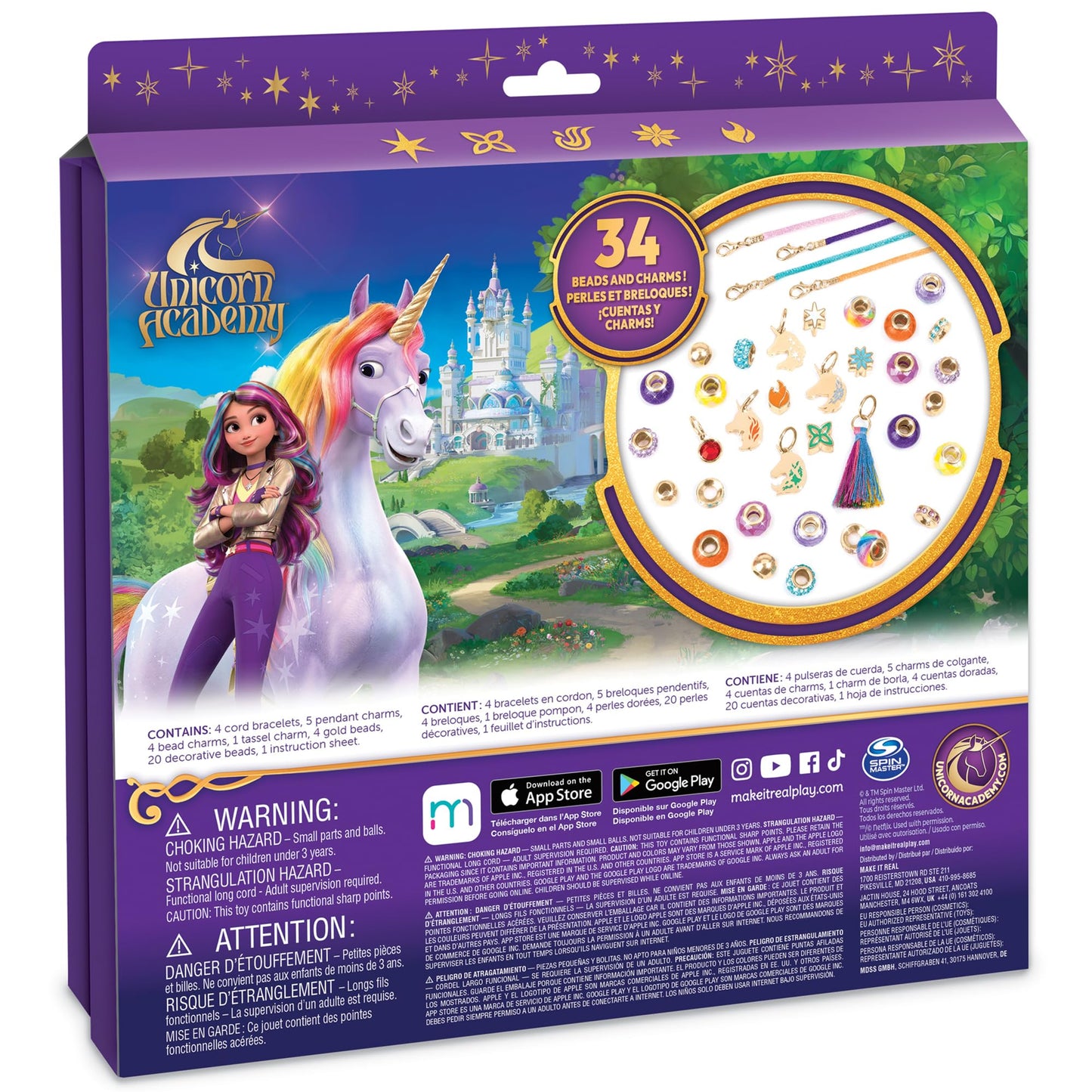 UNICORN ACADEMY ENCHANTED UNICORN CHARM BRACELET KIT