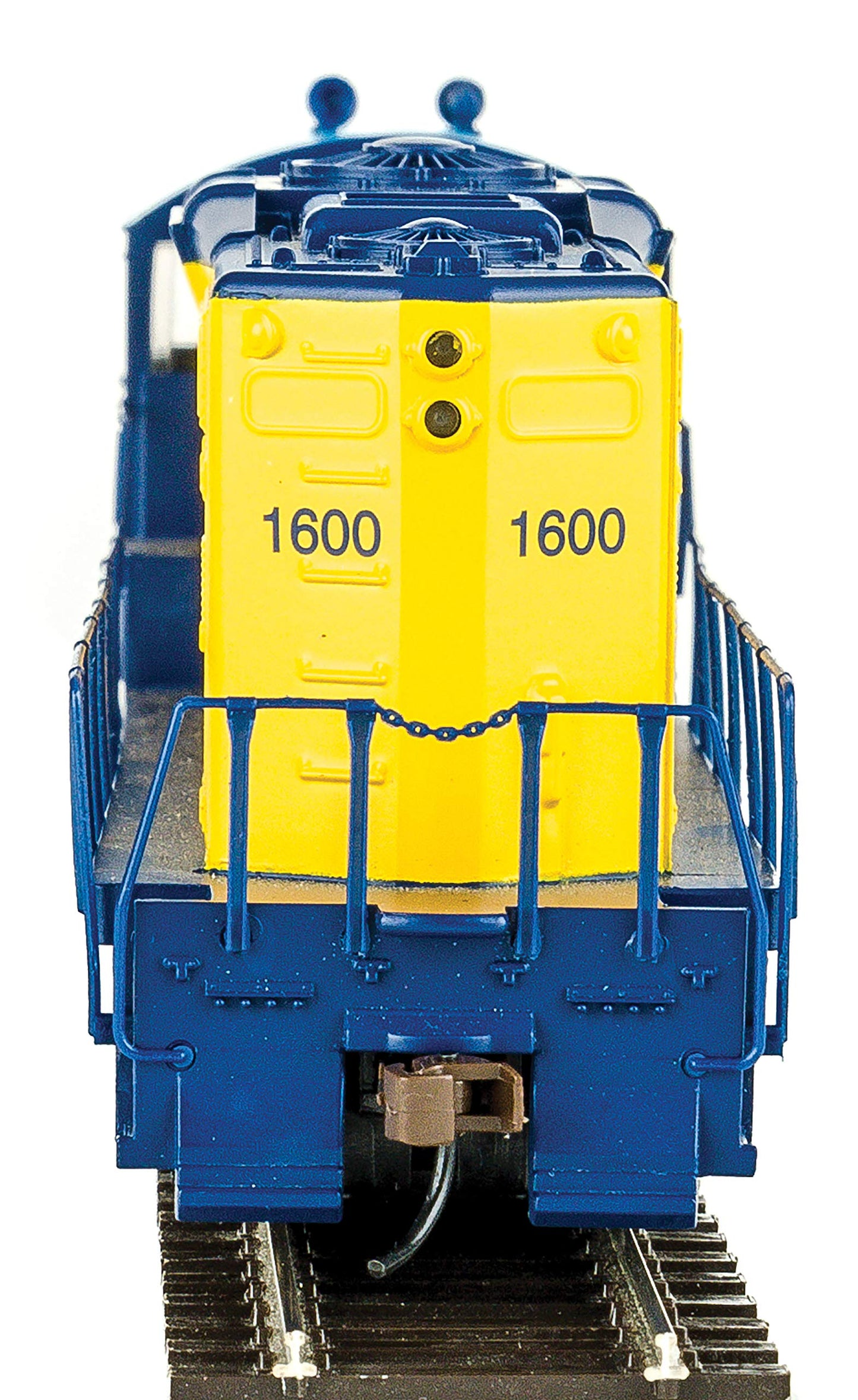 Walthers Trainline EMD GP9M-Standard DC-Ontario Northland #1600 (Yellow, Blue; Chevrons Logo) 931-456 HO Scale Model Railroad - Locomotive Model