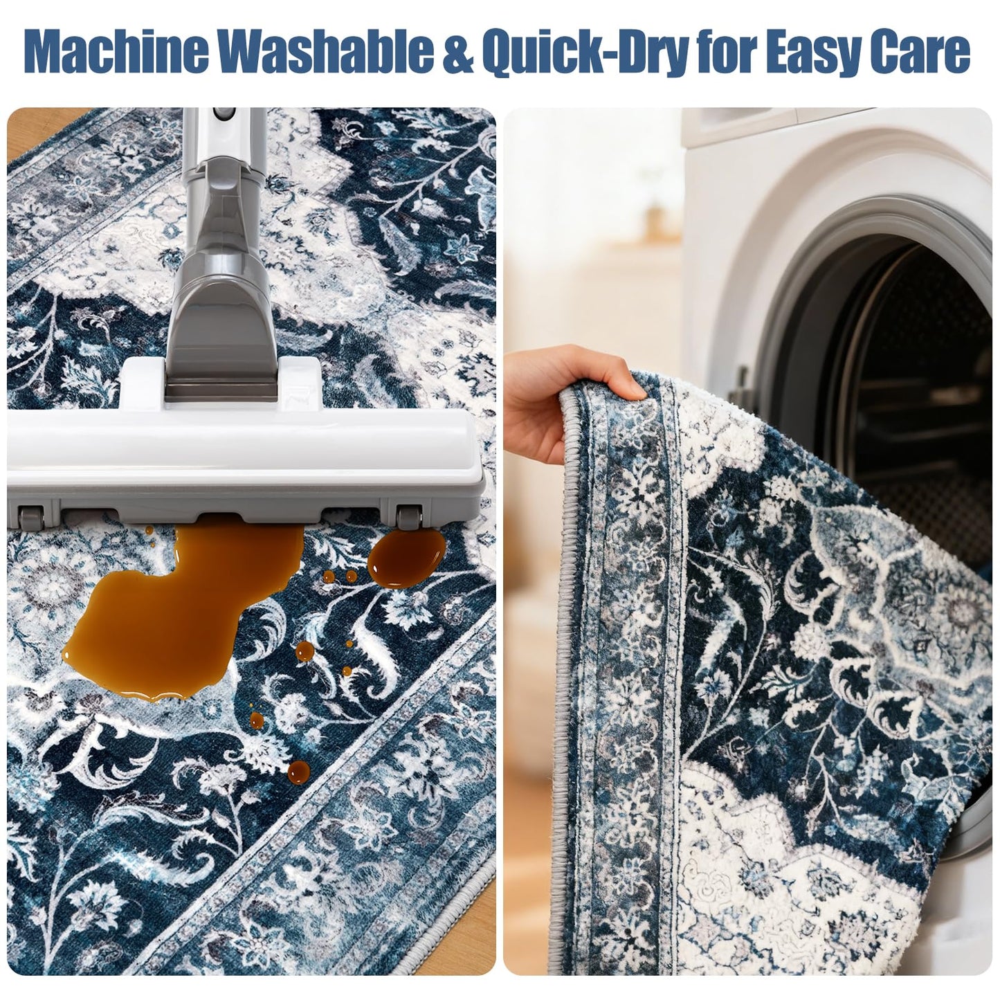 Kitchen Rug Set 3Pcs, Boho Rug Sets Non Slip Washable for Floor Thick Farmhouse Kitchen Decor Runner Rugs for Kitchen, Entryway, Laundry, Hallways 20''x32''+20''x48''+20''x59''
