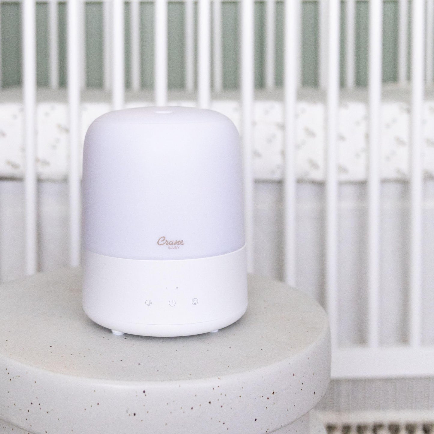 Crane Baby 3-In-1 Baby Humidifier Aroma Diffuser with Adjustable Nightlight, Auto-Shutoff, Humidifier for Baby Nursery, Baby Diffuser for Nursery