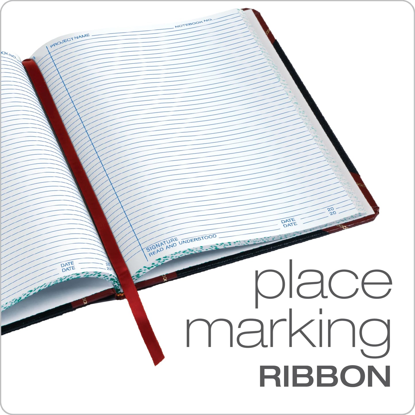 Boorum & Pease L21150R Laboratory Record Book,150 Pages,8-1/8-Inch x10-3/8-Inch,Black/Red