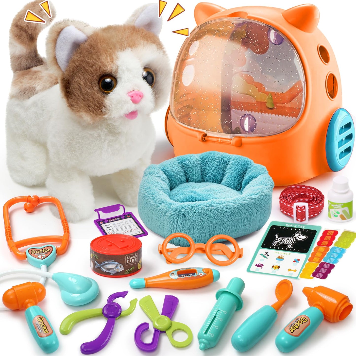 TUZT WWQ TY007222H Walking cat with Backpack