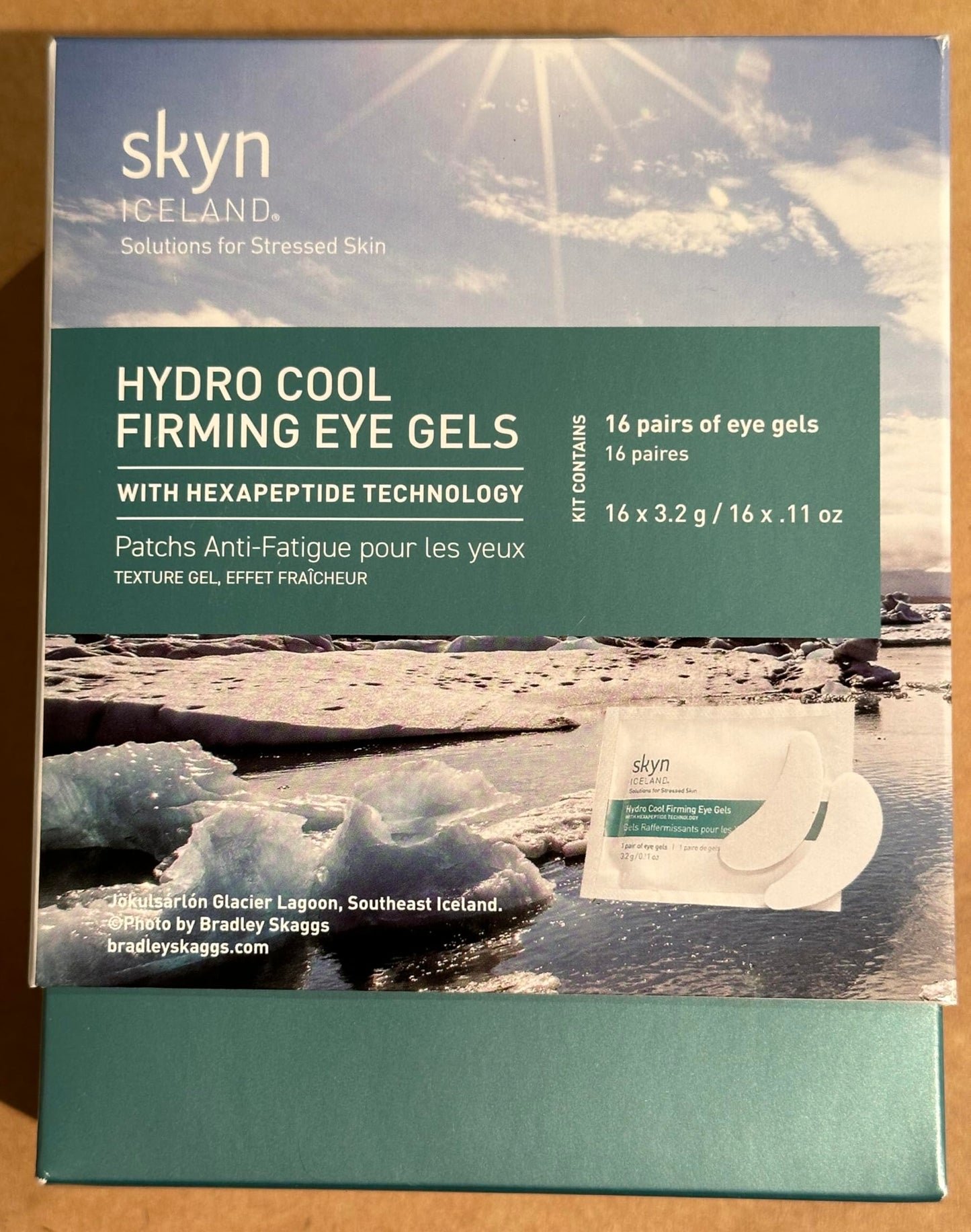 skyn ICELAND Hydro Cool Firming Under Eye Patches Eye Gel Mask To Firm And Reduce Wrinkles Fine Lines Dark Circles Puffiness Bags 16 Pairs