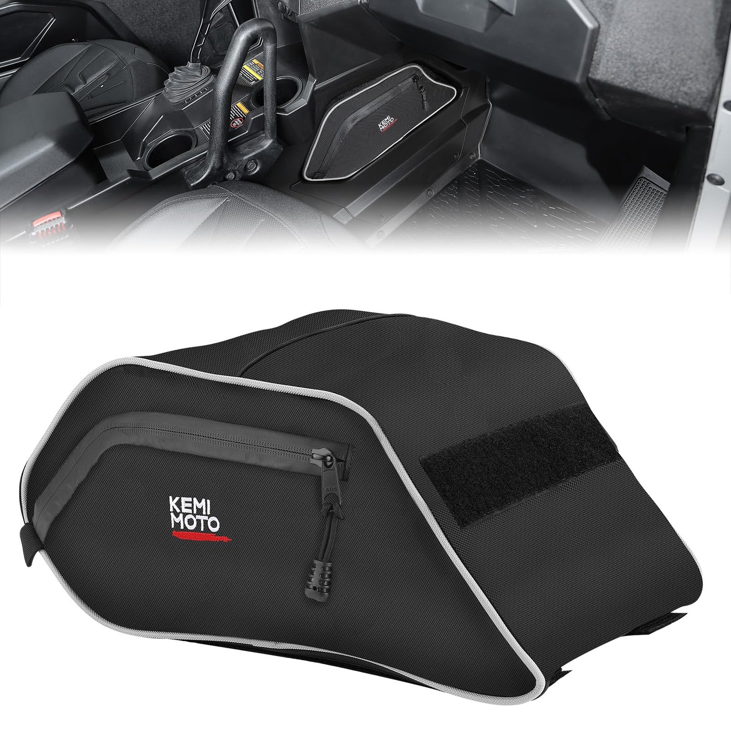KEMIMOTO Storage Bag UTV Console Bag Compatible with Polaris General 1000/4 1000/ General XP 1000 2016 2017 2018 2019 2020 2021 2022 2023 2024 2025 2026