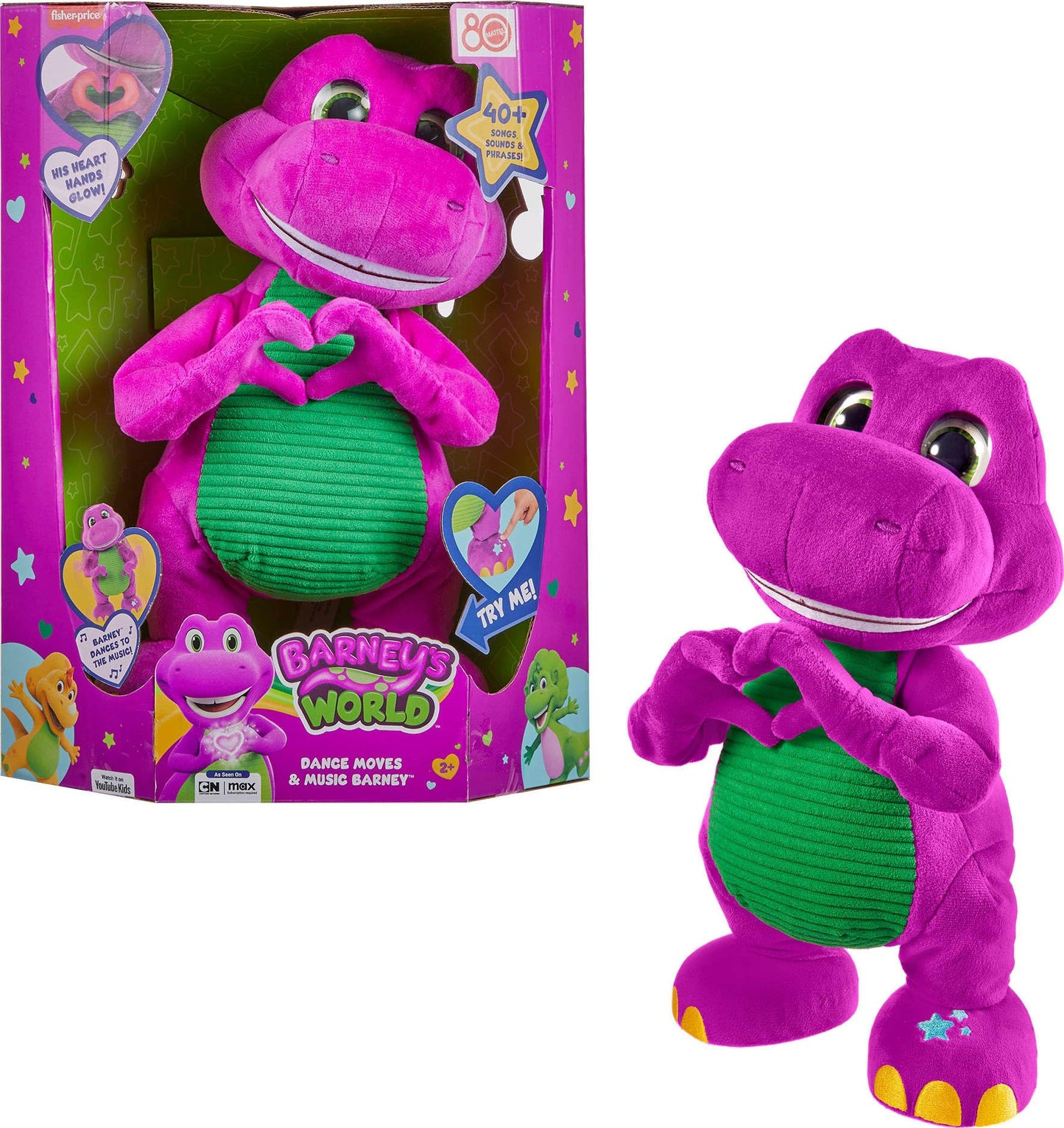 Fisher-Price Barney's World Dance Moves & Music Barney Plush